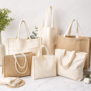 Bez Tote Bag — Baskılı Kumaş Çanta