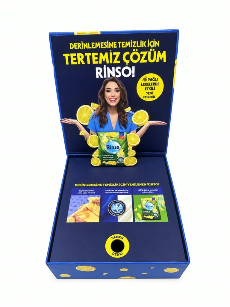 Markaya Özel Promosyon ve Lansman Kutusu, özel üretim kutu örneği
