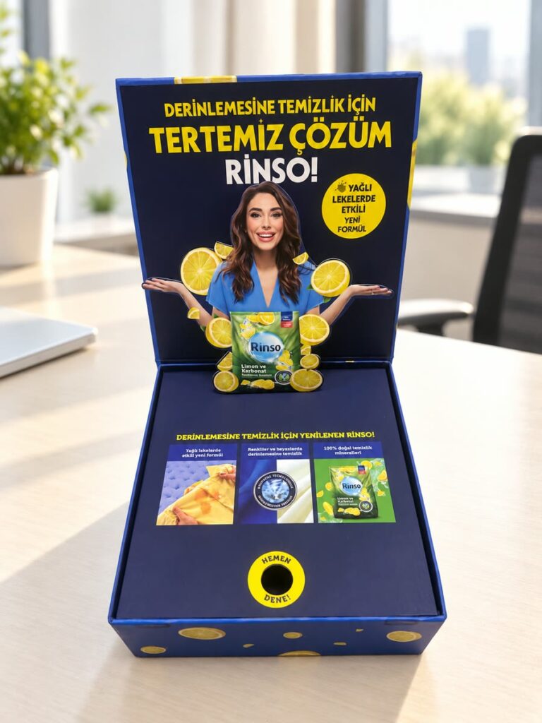Markaya Özel Promosyon ve Lansman Kutusu, özel üretim kutu örneği