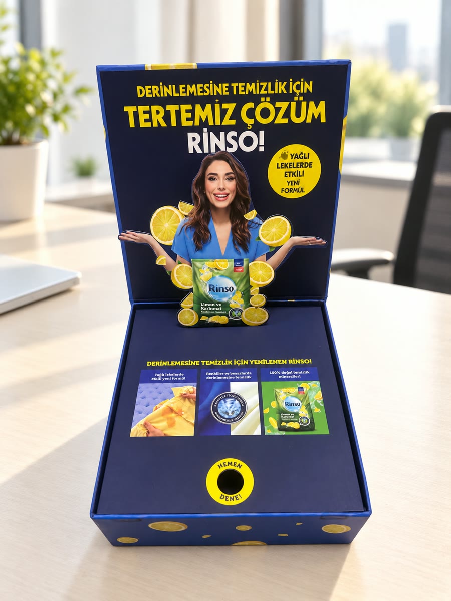 Markaya Özel Promosyon ve Lansman Kutusu, özel üretim kutu örneği