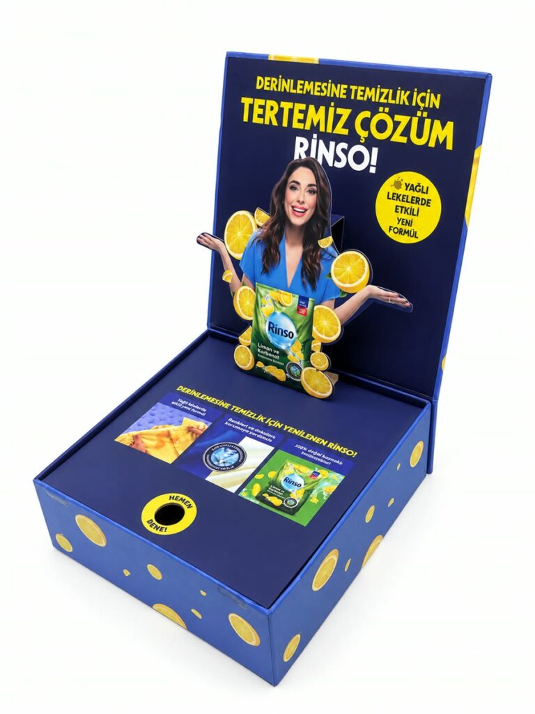 Markaya Özel Promosyon ve Lansman Kutusu, özel üretim kutu örneği