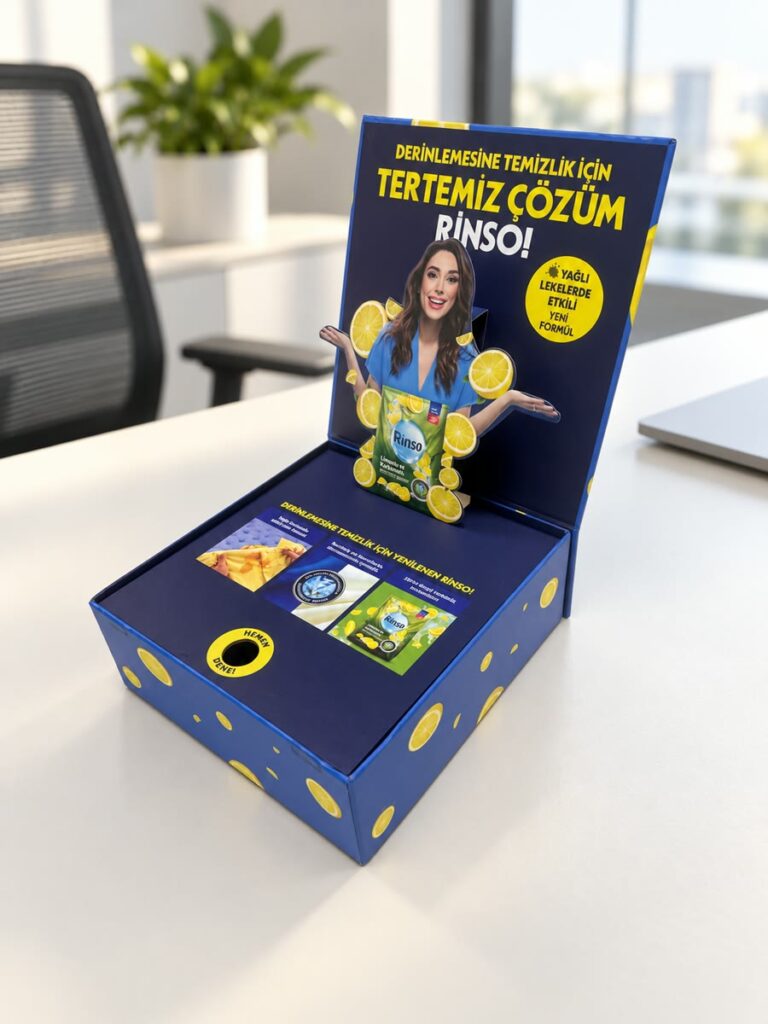 Markaya Özel Promosyon ve Lansman Kutusu, özel üretim kutu örneği
