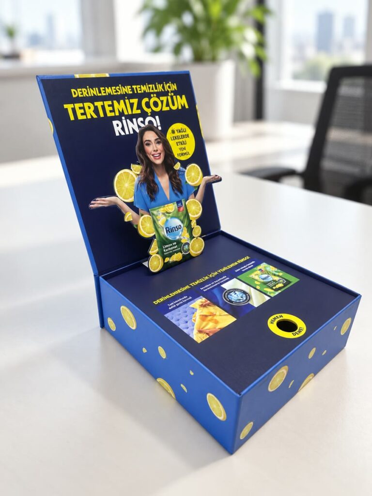 Markaya Özel Promosyon ve Lansman Kutusu, özel üretim kutu örneği