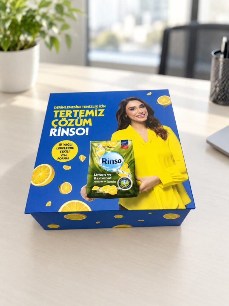 Premium Kurumsal Hediye Seti Kutusu, özel üretim kutu örneği